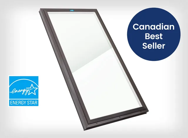 Columbia VCM curb mount fixed glass skylight, a Canadian best seller with ENERGY STAR rating